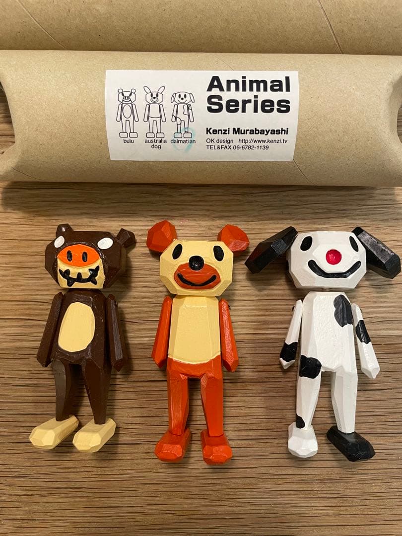 ムラバヤシケンジ 木彫アート 3体セット b Kenzi Murabayashi Solo Mini Exhibition 2.5次元木彫展 | VINYL