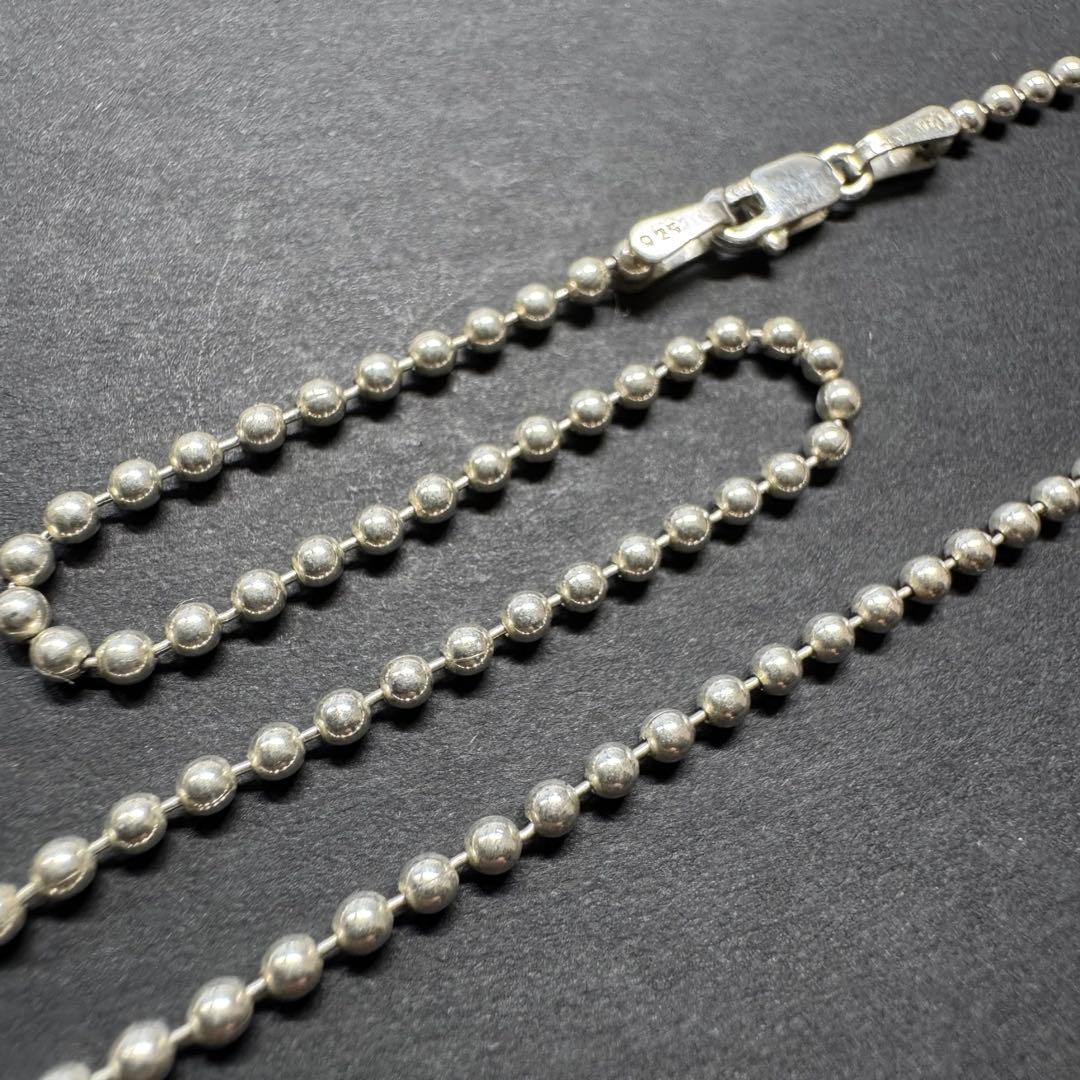 【太め50㎝ 2.0㎜ボール】ボールチェーンネックレス　silver925