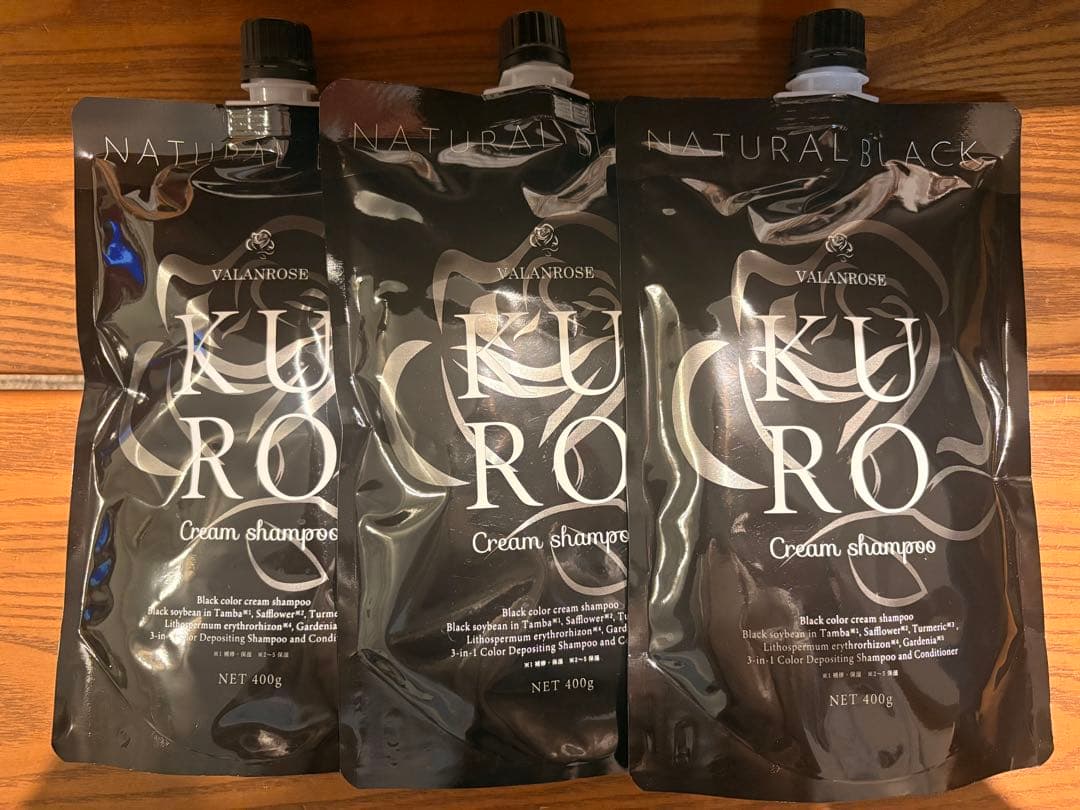 カラーリング・白髪染め VALANROSE KURO Cream shampoo 400g