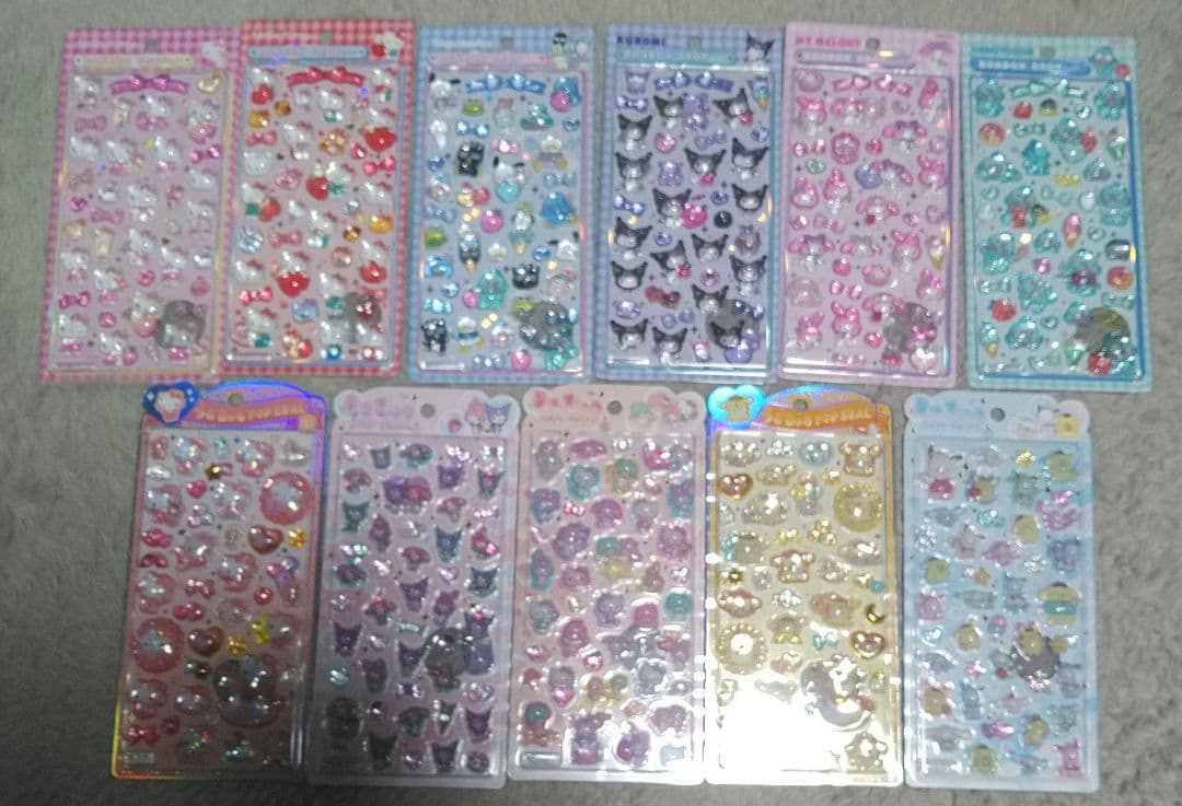 サンリオ　ボンボンドロップシール　うるちゅる　新品未使用　正規品　11種セット