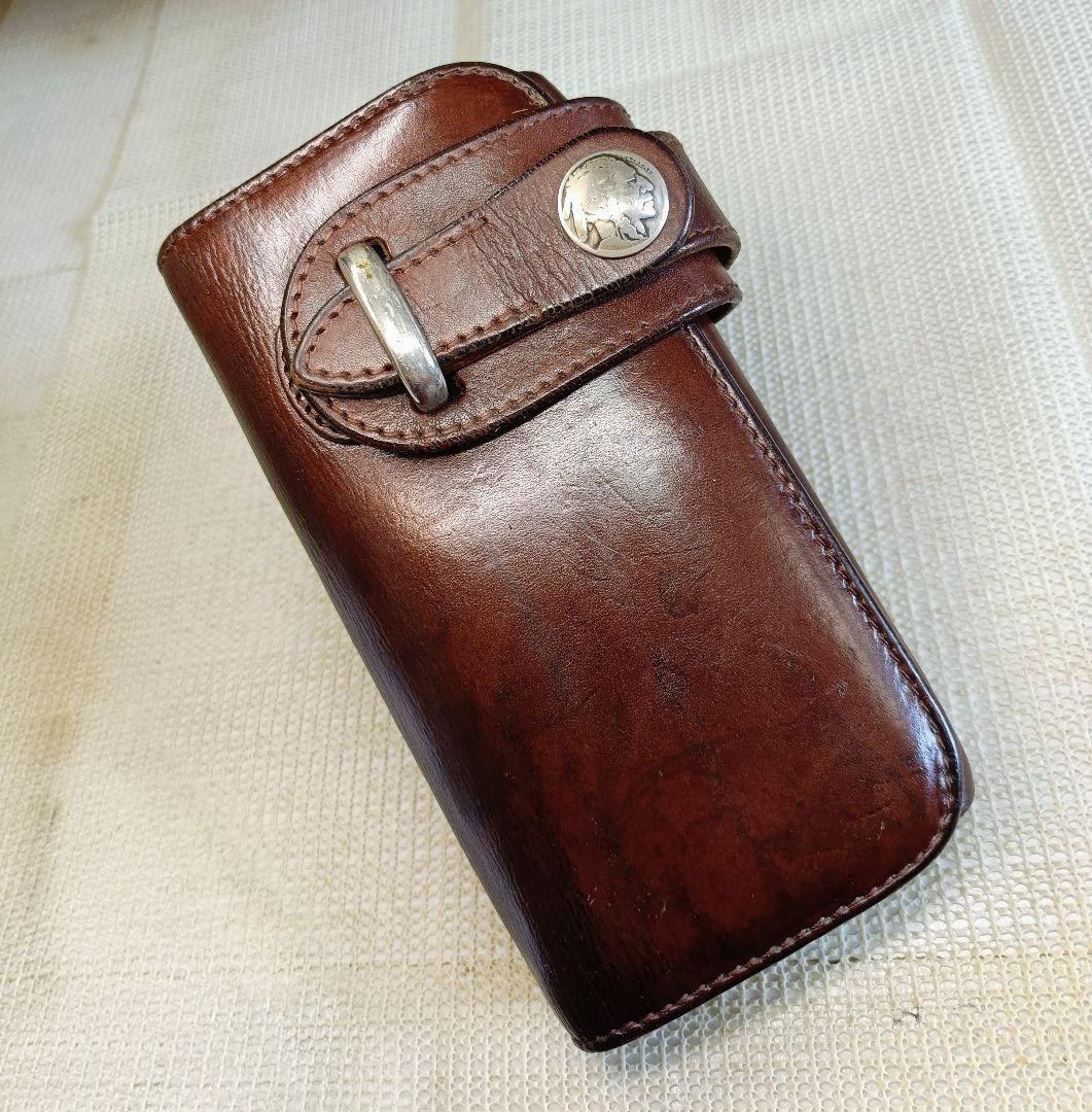 肉厚重厚 ALZUNI ライダースウォレット バイカーズウォレット 長財布