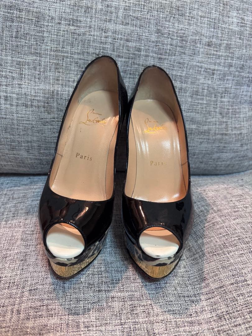 値下げ‼️Christian Louboutin ルブタン オープントゥパンプス