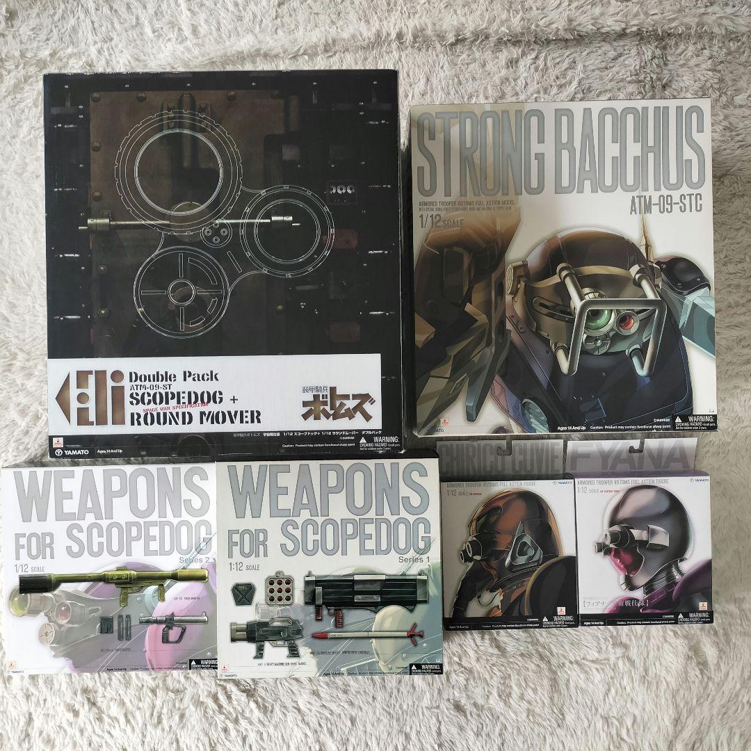 【未開封品】やまと 装甲騎兵ボトムズ 1/12スケールシリーズ ６種類 やまと (ヤマト) スコープドッグ レッドショルダー＋パラシュート