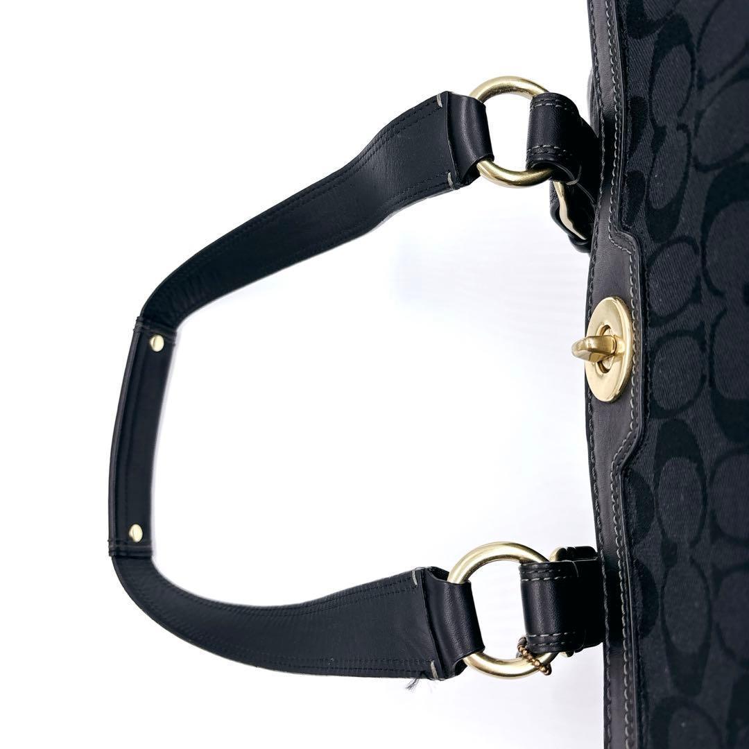 COACH シグネチャー レザーキャンバス ハンドバッグ 00s Y2K - メルカリ