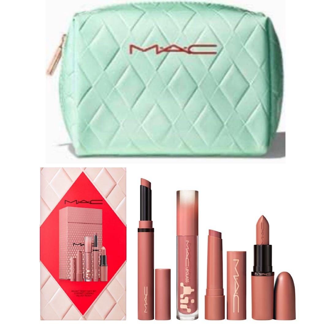 MAC マック　トータリーテディリップキット　ミント ポーチ ホリデー