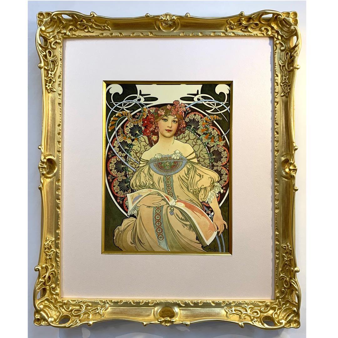 ミュシャ 絵画 Alphonse Mucha アルフォンス・ミュシャ ≪モエ・エ・シャンドン シャンパンホワイト