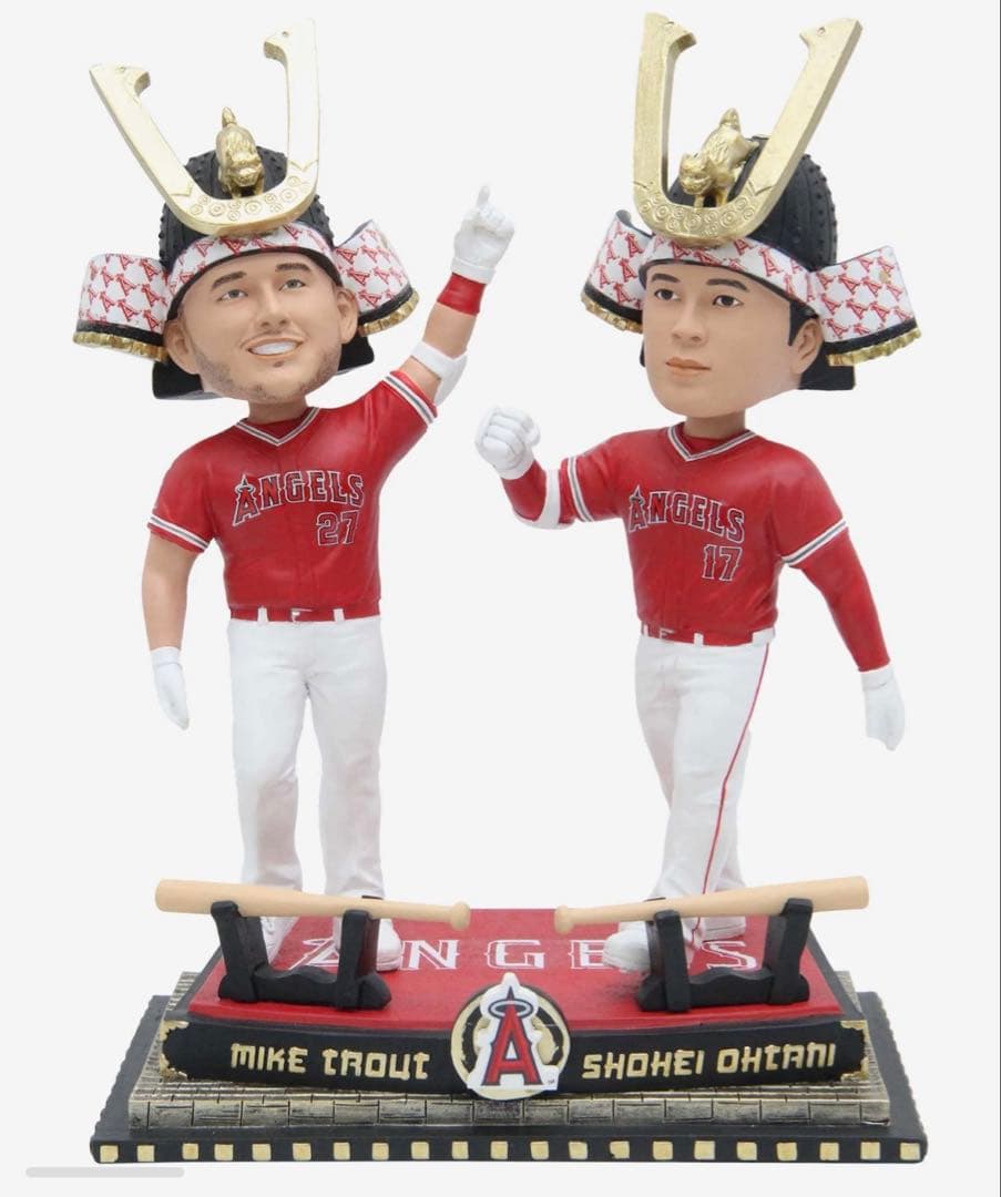 【正規品】大谷翔平マイクトラウト　デュアルボブルヘッド 楽天市場】MLB 大谷翔平 ＆マイク・トラウト エンゼルス ボブルヘッド