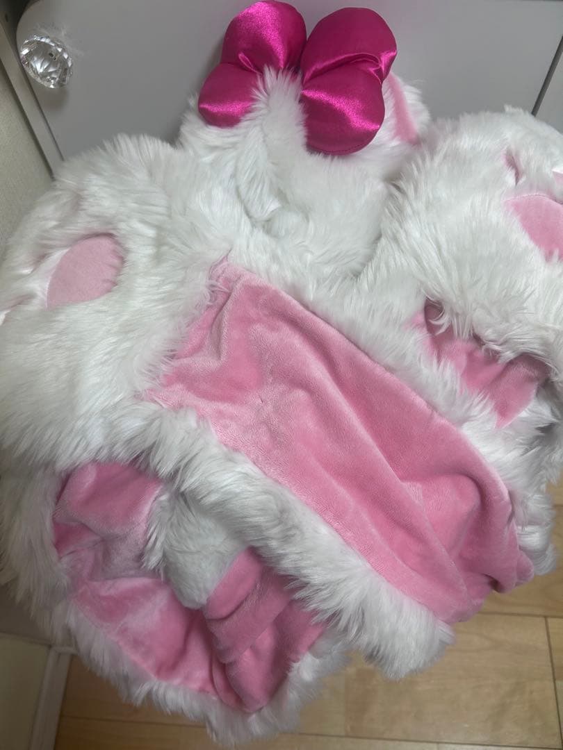 ディズニー　マリーちゃん　ファンキャップマフラー