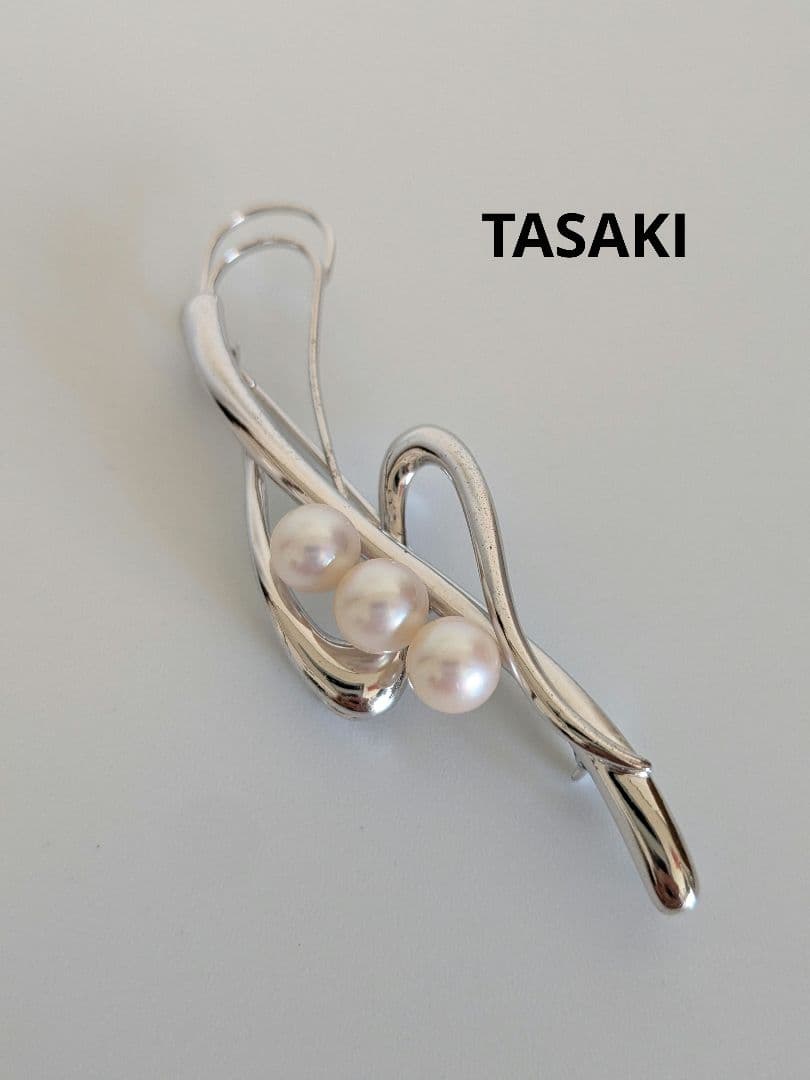 b*9様 TASAKI　シルバー　パールブローチ