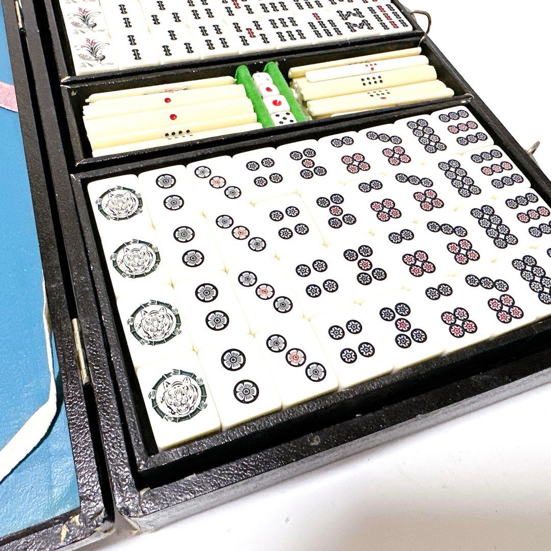 希少 雀鬼 黒虎 昭和レトロ 麻雀牌 背黒 虎牌 - メルカリ