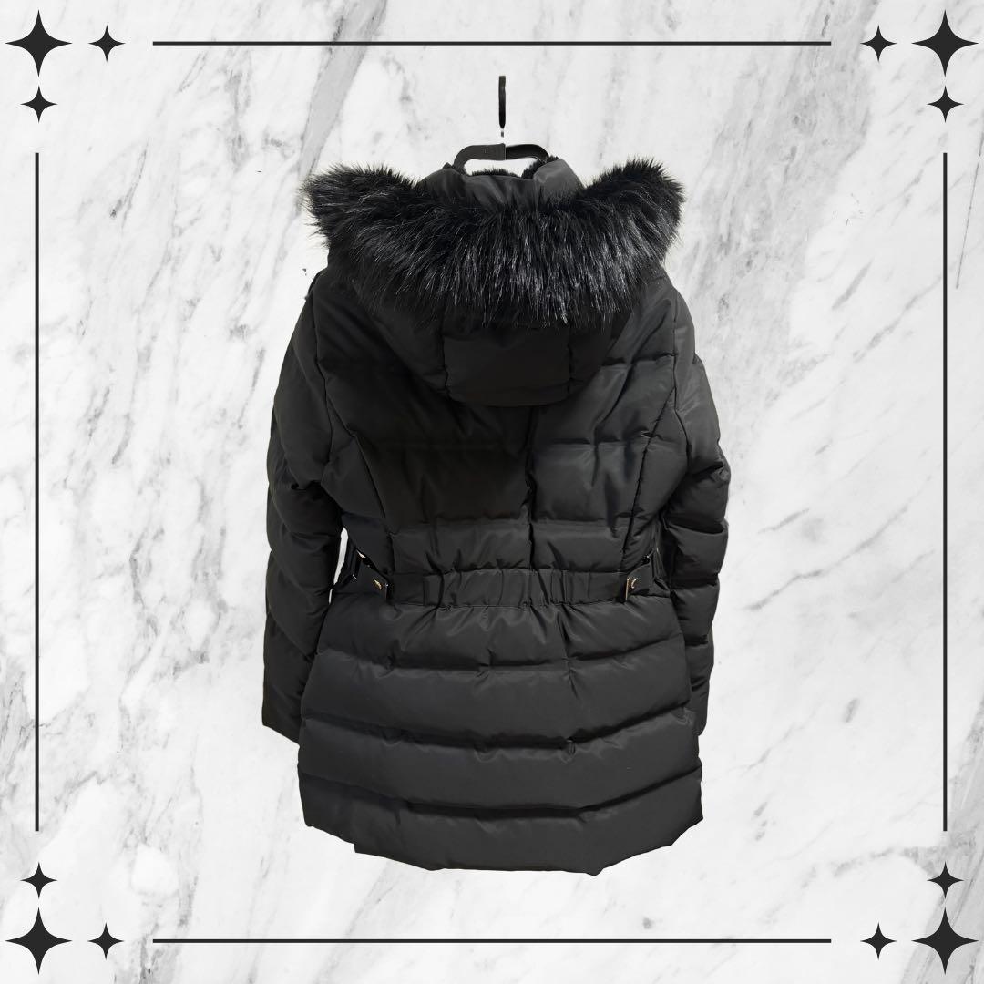 ZARA セミロング丈フード付きダウンジャケット 【Mサイズ】 - メルカリ