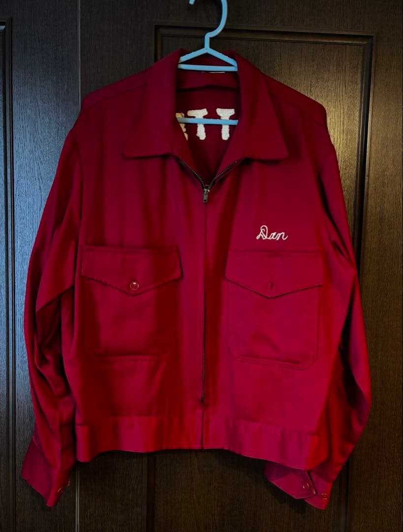 赤色 ジップアップジャケット STTS REDBONES