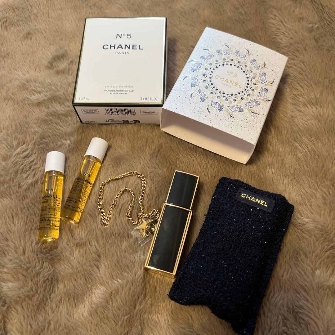 シャネル 2025コフレNo.5オードゥパルファム パーススプレイ コメット限定 シャネル2025年クリスマスコフレ「シャネル N°5」“彗星チャーム付き