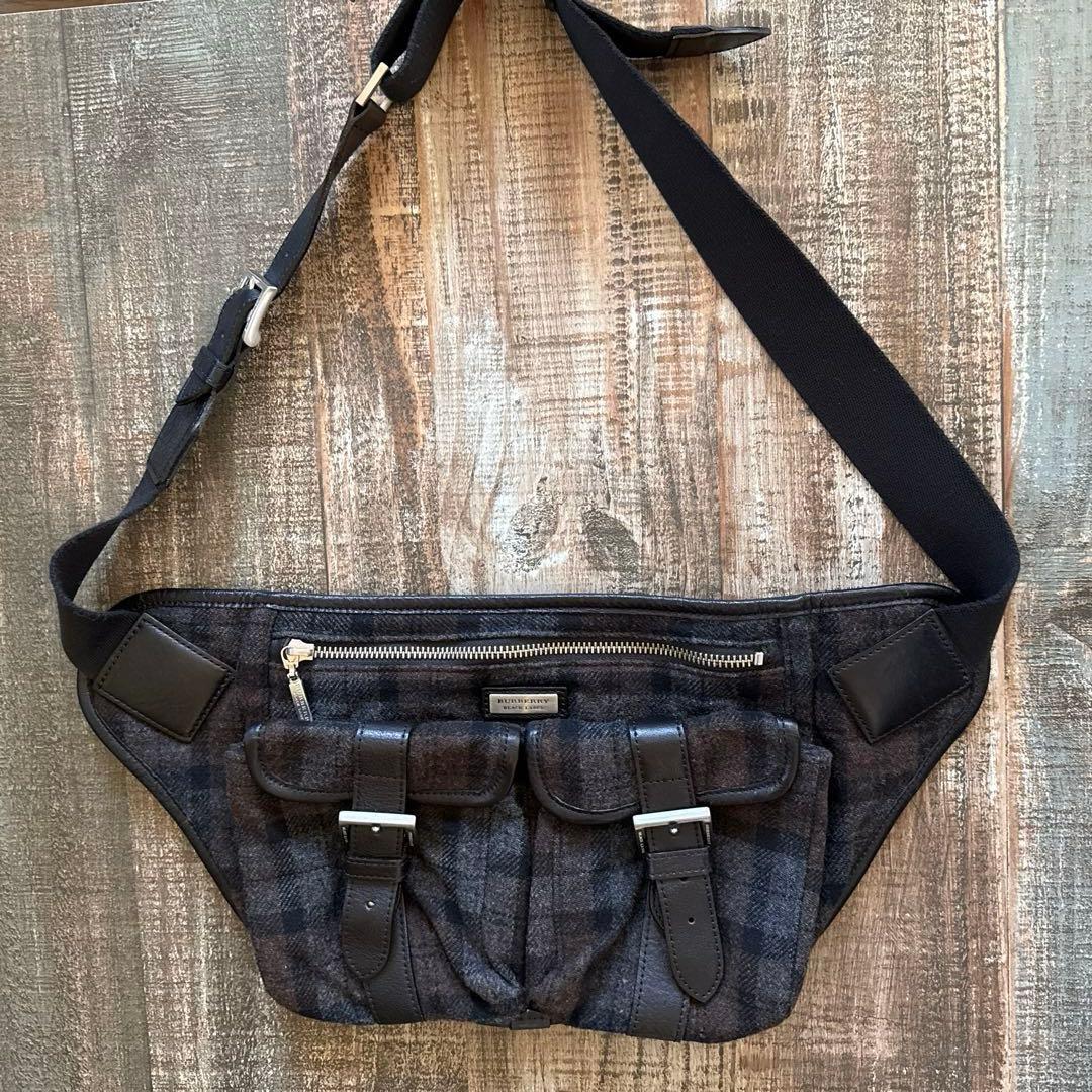 Burberry ブラックレーベル ウエストバッグ　ウール チェック brandeal_m355034384