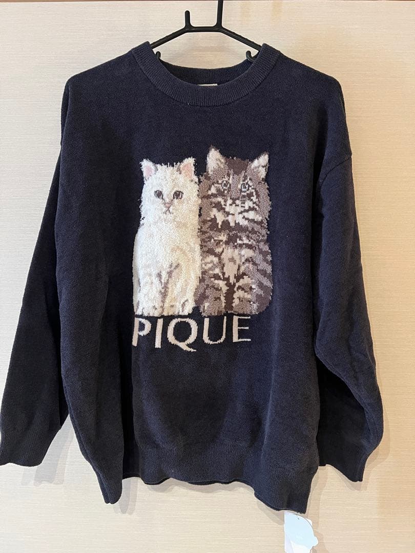 【新品】ジェラートピケツインキャットジャガードプルオーバー&ショートパンツセット