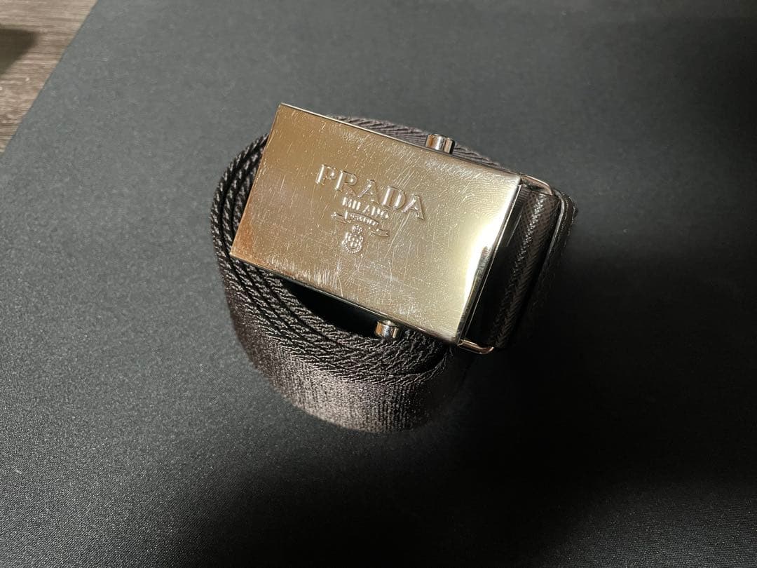 PRADA ガチャベルト　ダークブラウン