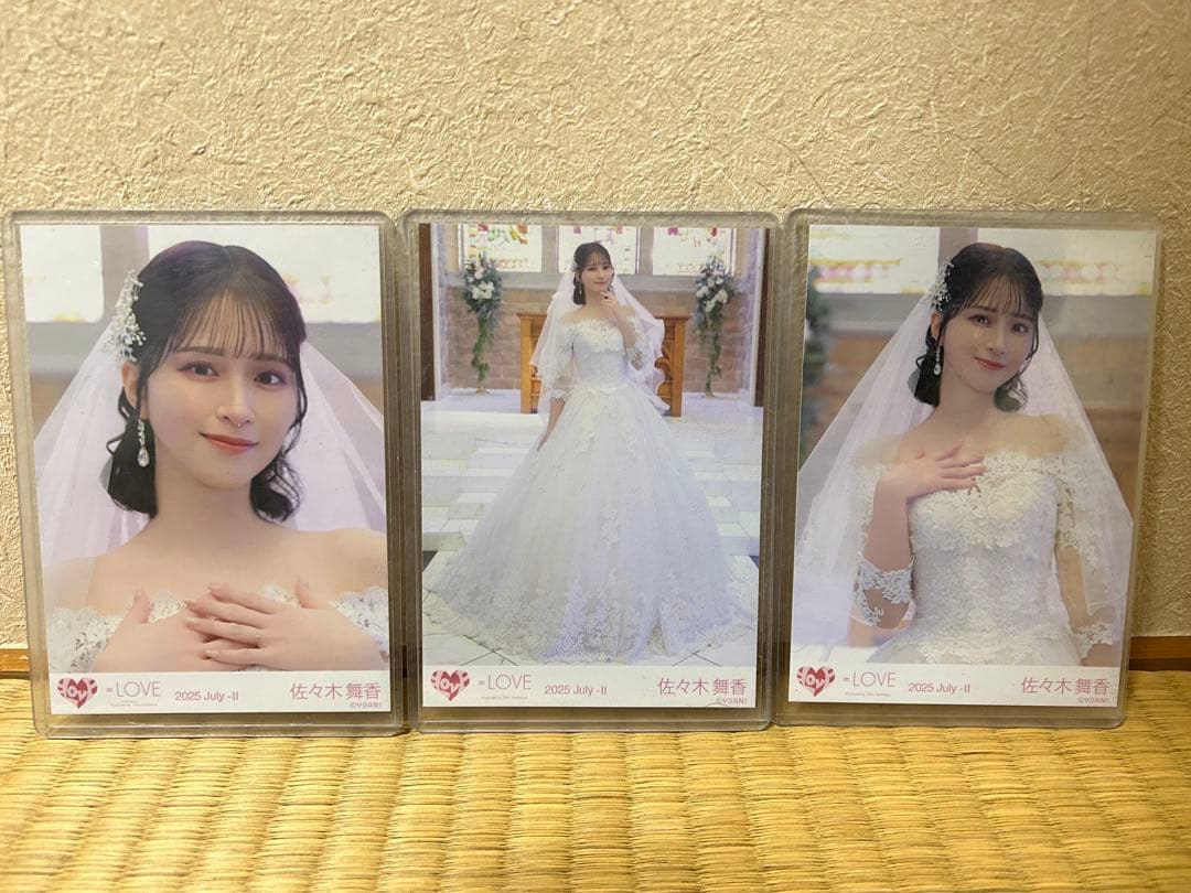 [数日限定]＝LOVE 佐々木舞香 ウェディングドレス3枚セット