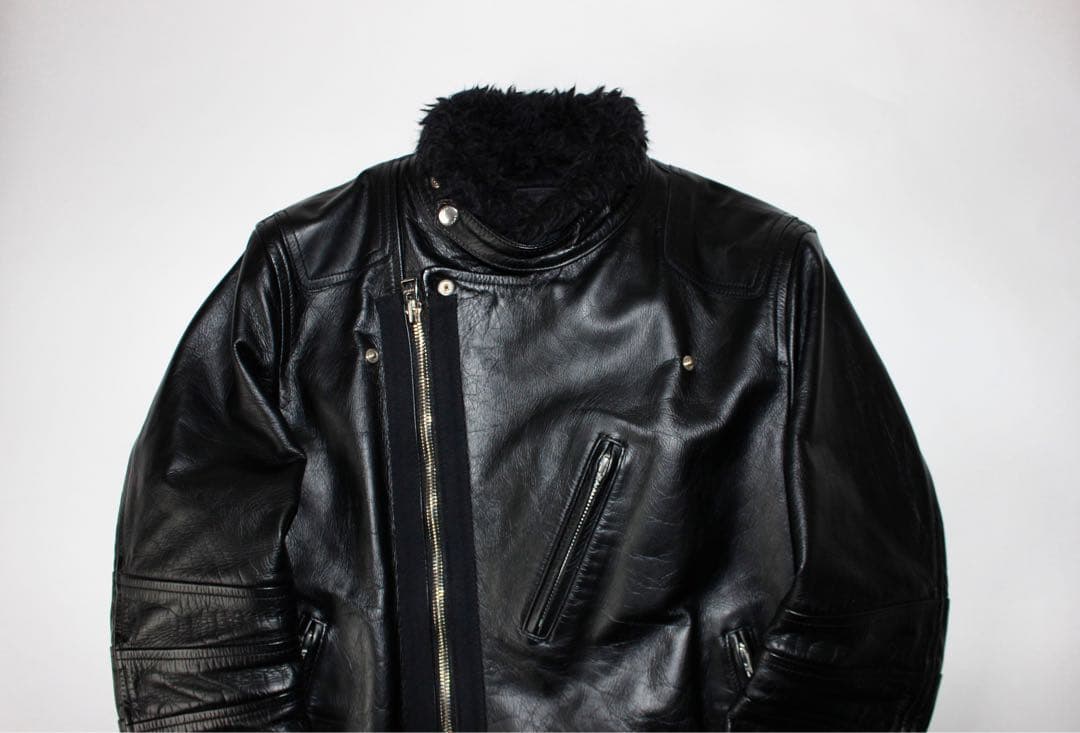 sacai 20aw レザーライダースジャケット