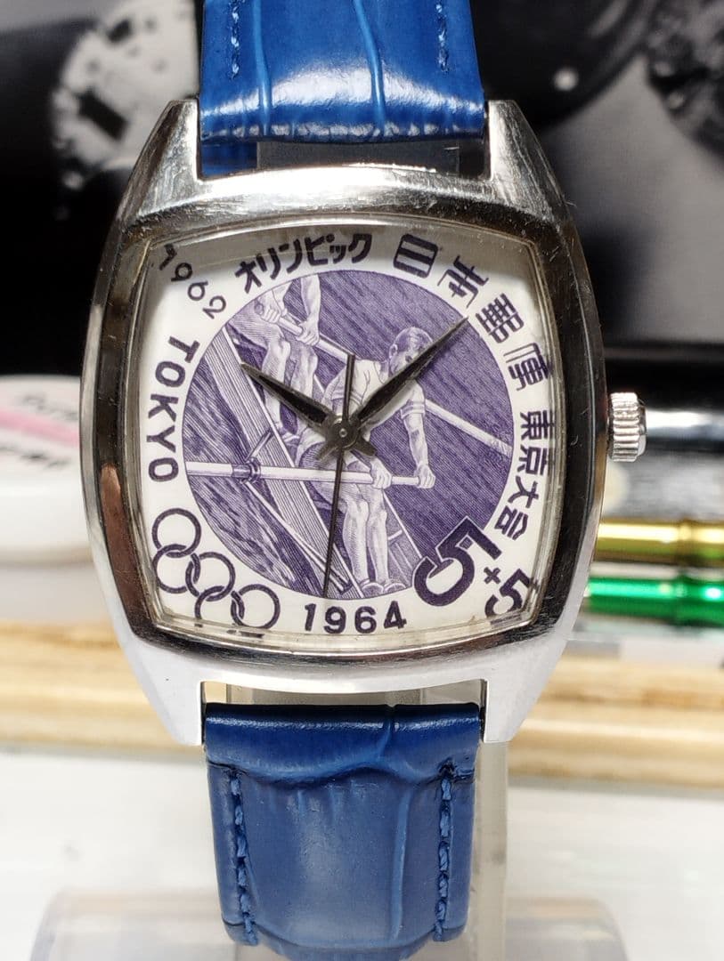 【昭和国産腕時計】シチズン　キングローター23石 自動巻き　角型　文字版変更