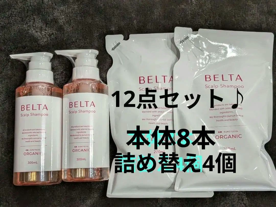 ベルタ　スカルプシャンプー　本体　詰め替え　12点セット♪