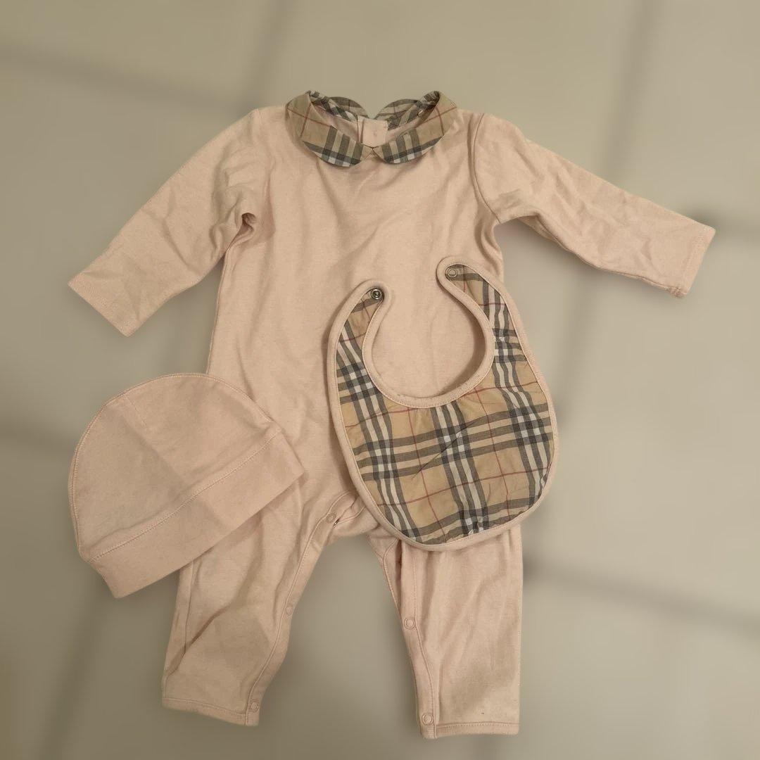 BURBERRY CHILDREN 6Mサイズ ピンクロンパース 3点セット - メルカリ
