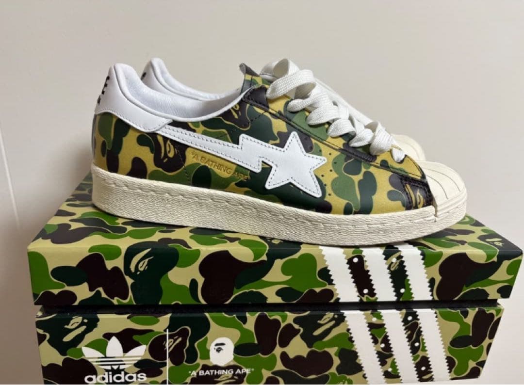 靴 BAPE Superstar 80's スニダンで購入可】5/1先行・5/8発売 BAPE × ADIDAS SUPERSTAR 80'S