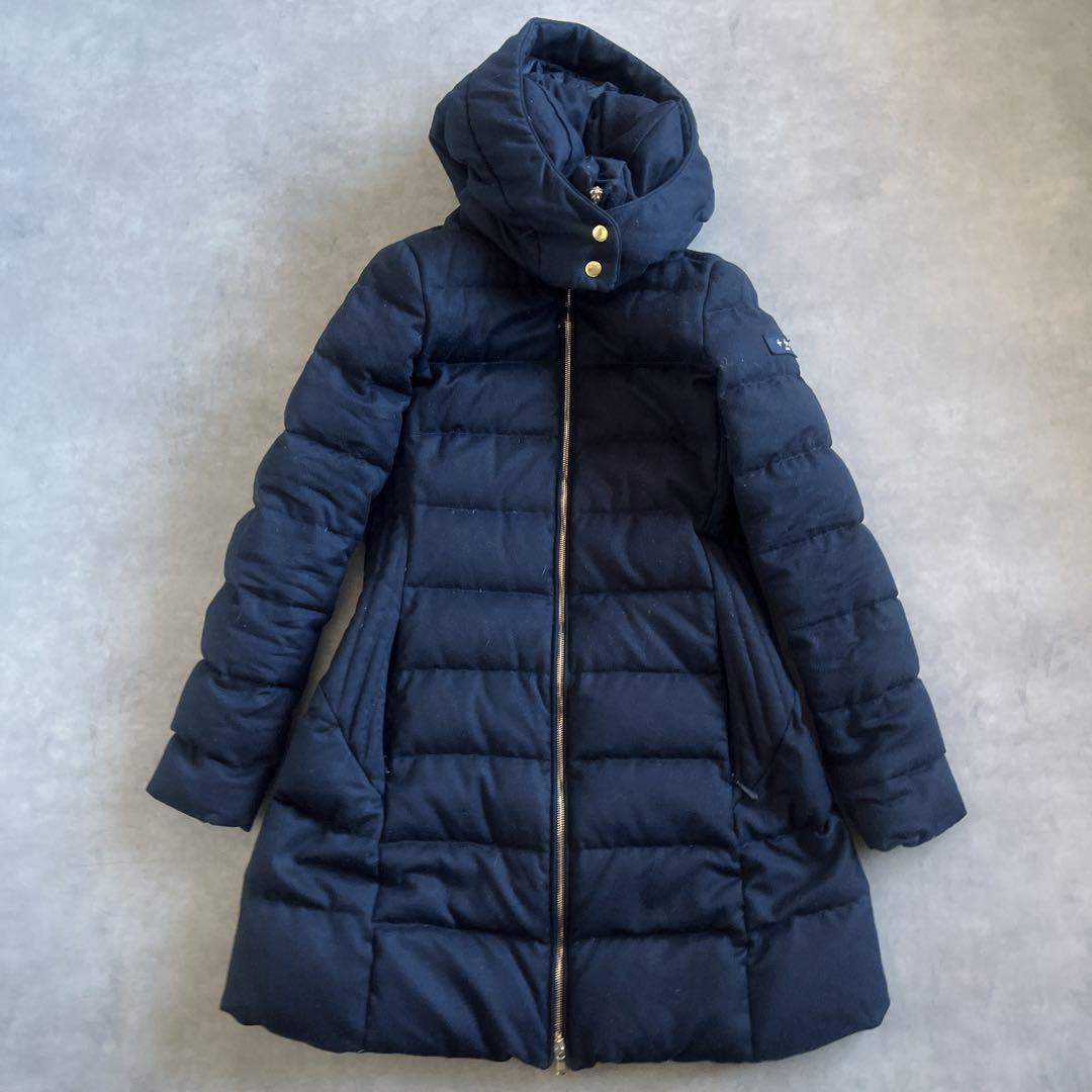 タトラス　ダウン　コート　ジャケット　ロング　ネイビー　サイズ　2