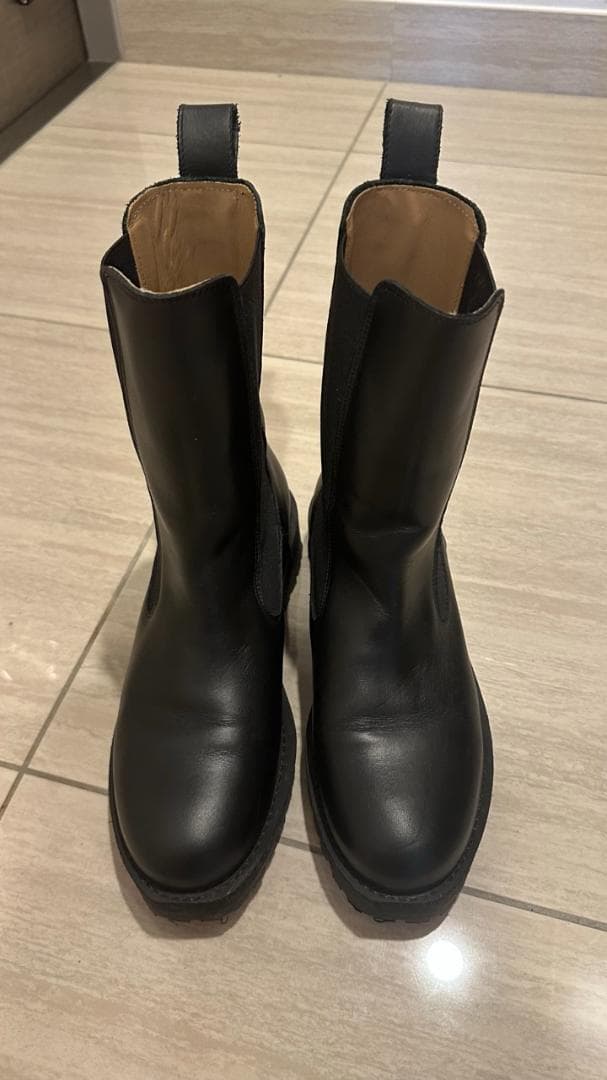 &OtherStories ブラック サイドゴアブーツ ラバーソール