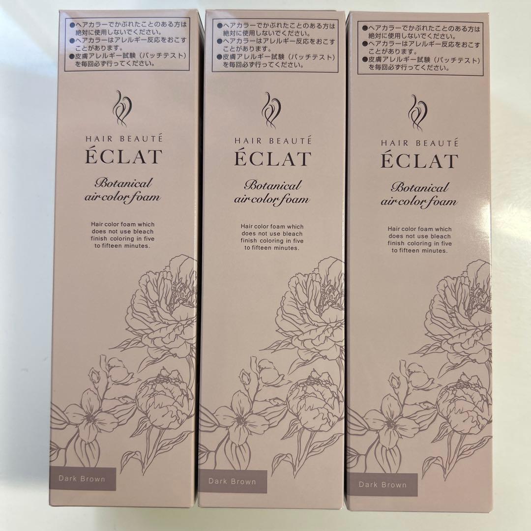 ヘアボーテエクラボタニカル エアカラーフォーム up ダークブラウン3本
