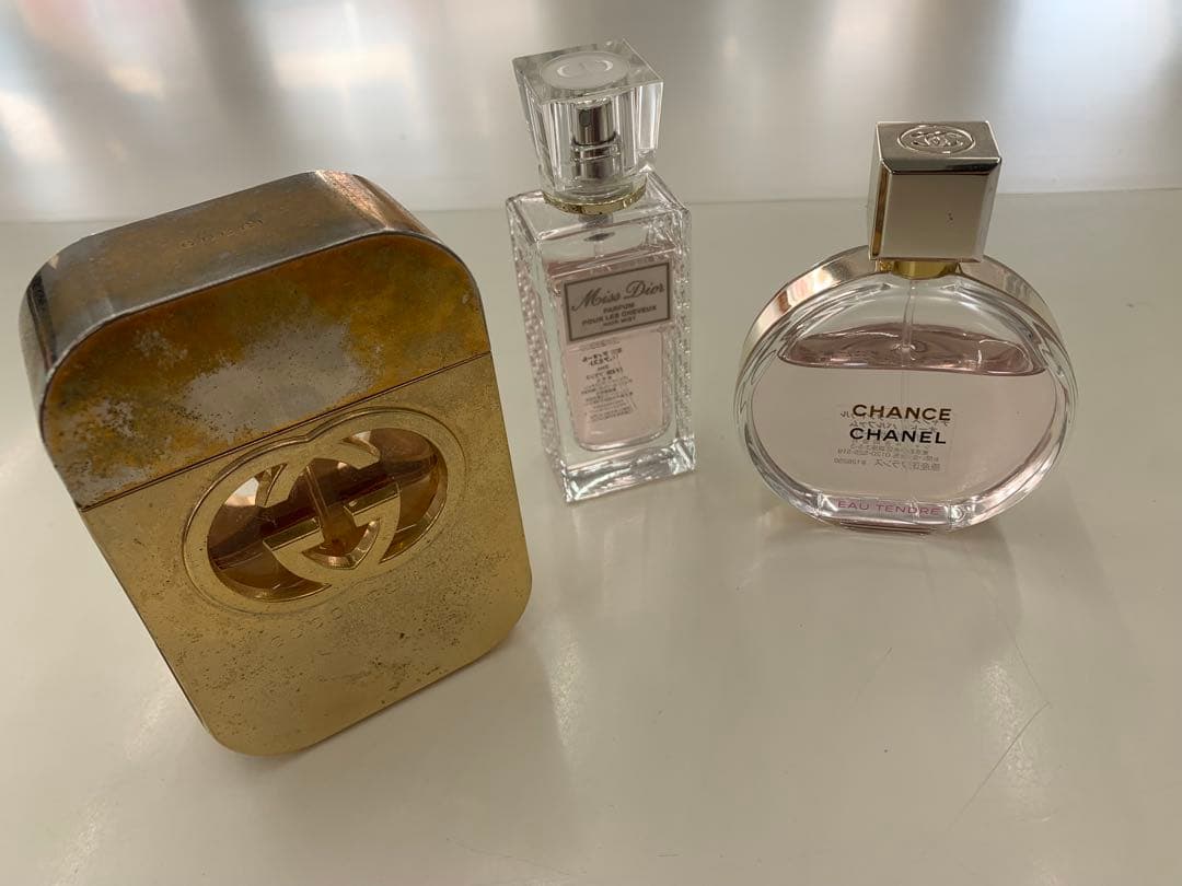 CHANEL GUCCI DIOR 香水3点セット