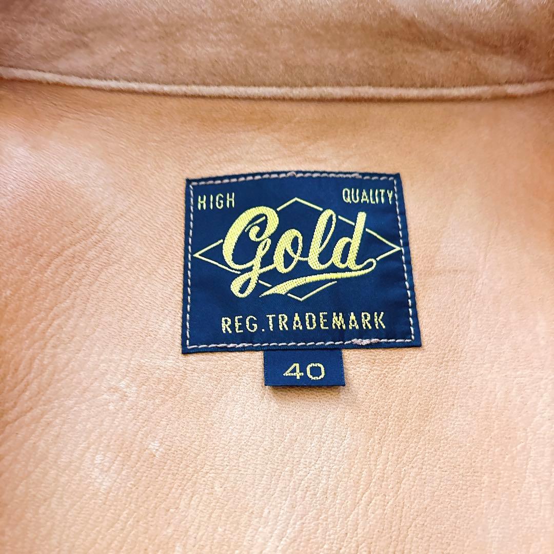 美品 Gold 東洋エンタープライズ ディアスキン スエード レザー