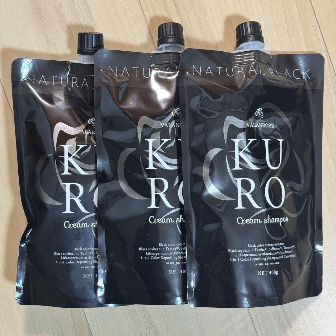 新品未開封 VALANROSE KURO Cream shampoo 400g