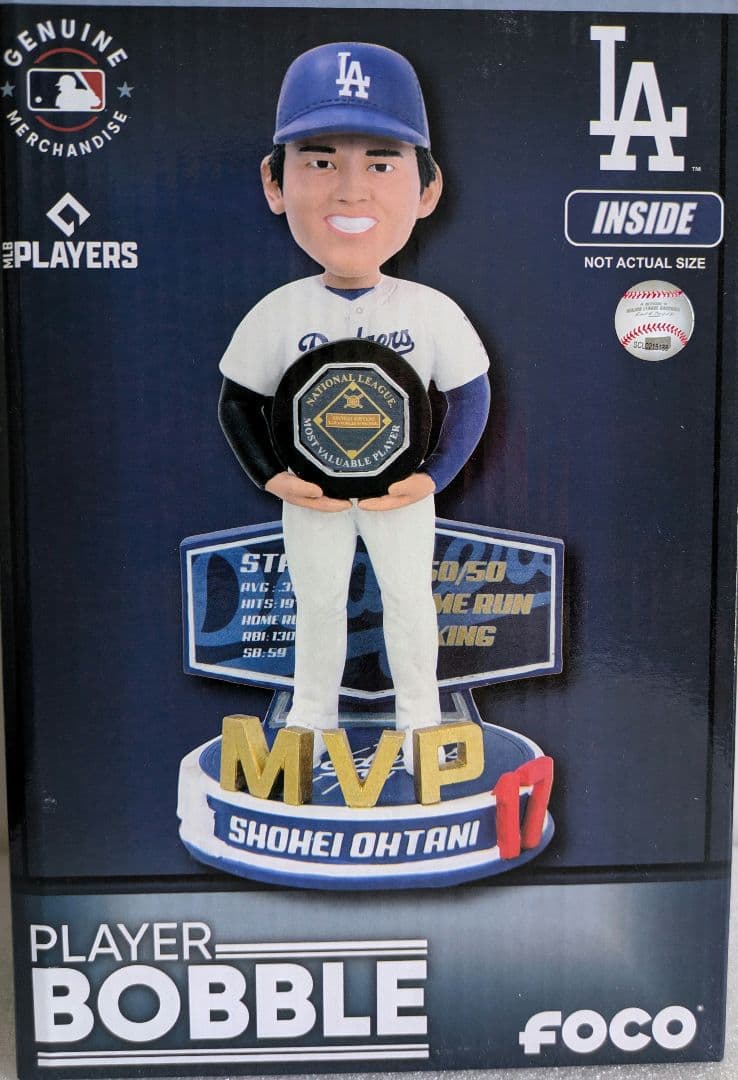 FOCO] ドジャース 大谷翔平 2024 NL MVP ボブルヘッド - メルカリ