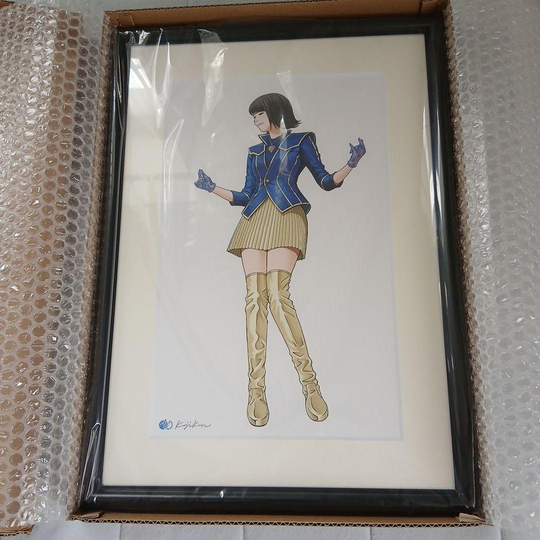 森高千里「この街」TOUR 2020-22 青衣装 額入りイラスト 自筆サイン入 額入りイラスト コンサート会場販売のお知らせ！！ | 森高千里