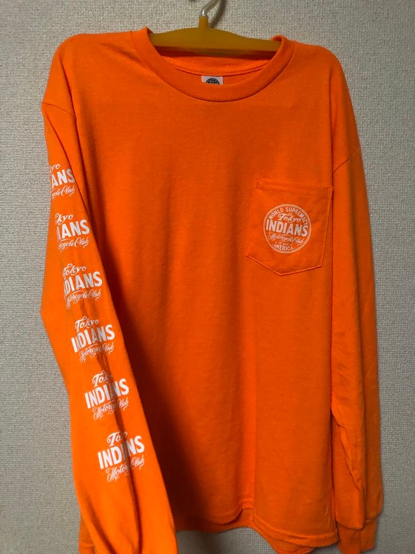 東京インディアンズ　ロンT オレンジ　L