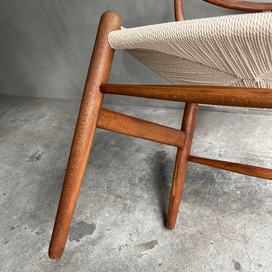 正規品 座面張り替え 70sカールハンセン＆サン CH24 (Yチェア)オーク材