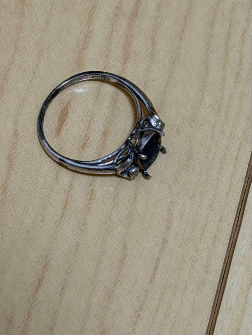 指輪　18K刻印あり　ジャンク 18金 平打ち リング 5mm幅 サイズ9～22号 約3.6g エメットジュエリー