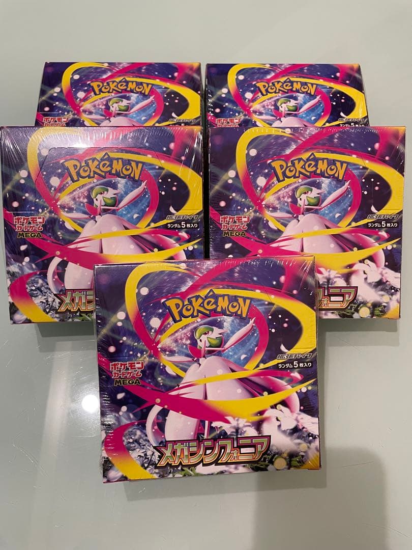 ポケモンカードゲーム メガシンフォニア　5BOX シュリンク付き