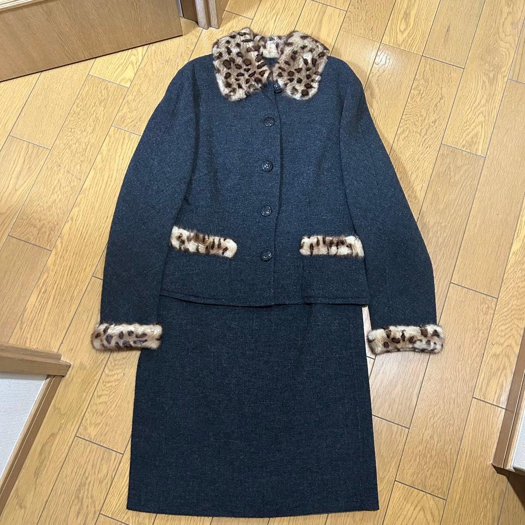 伊太利屋　スーツ　ジャケット　スカート　セットアップ