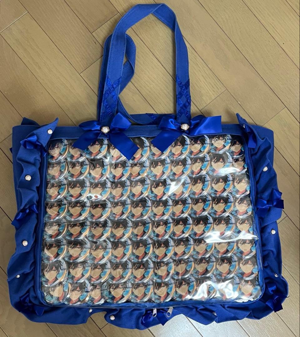 キャラクター柄ネイビー大トートバッグ ホイッピ&ラッピ トートバッグ – CHOCOLATE CHARACTER LABEL ONLINE STORE