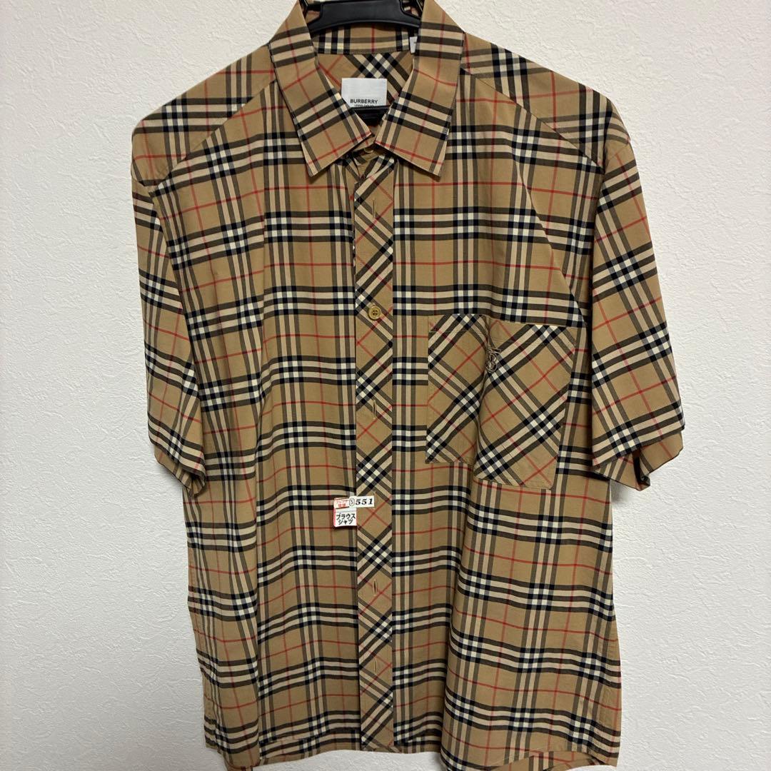BURBERRYチェックシャツ　半袖