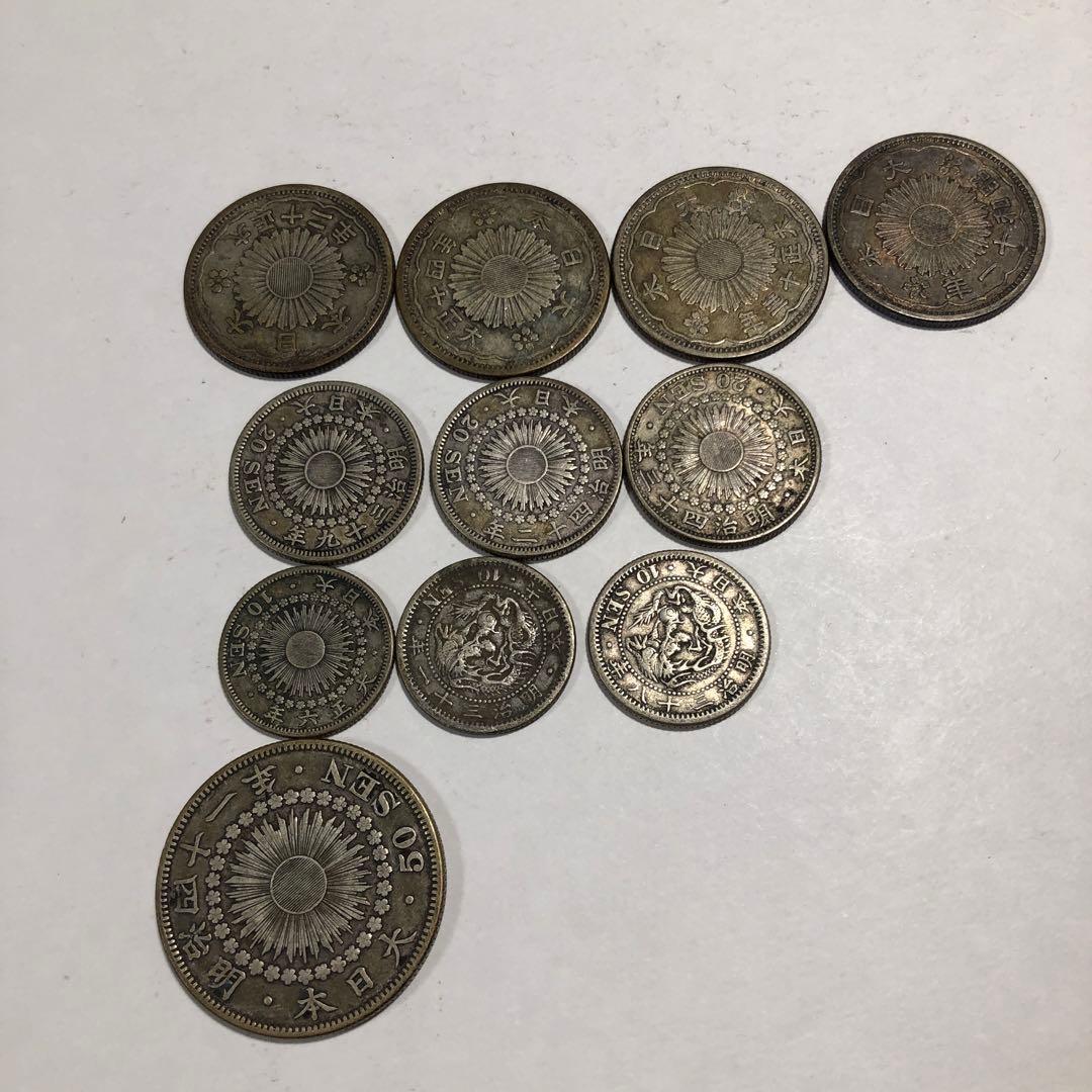 モ*ー様 13034 日本 旧貨幣 銀製  セット