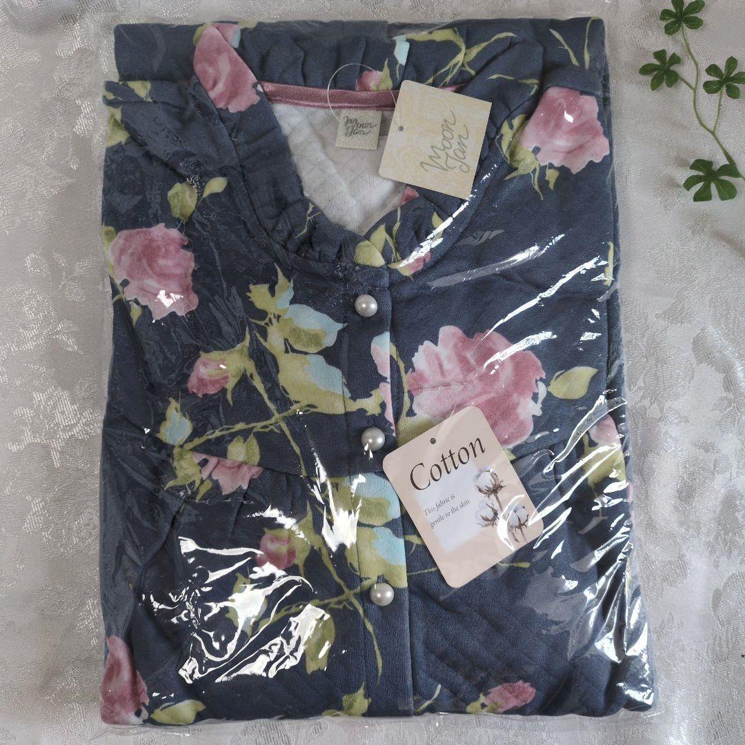 新品✨ナルエー ムーンタン 長袖パジャマ ワンピースM〜L ローズ