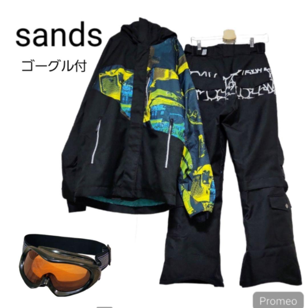 美品✨ サンズ スノーボードウェア 上下セット L Mサイズ ゴーグル付き