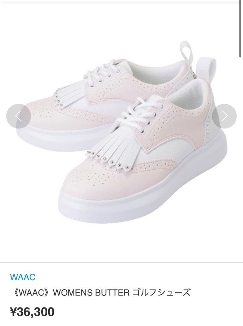 新品未使用 WAAC WOMENS BUTTER ゴルフシューズ