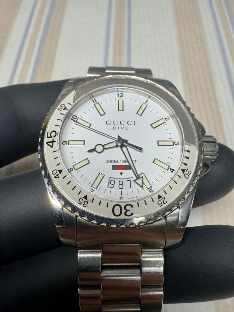 GUCCI DIVE 腕時計 200M防水 ステンレス