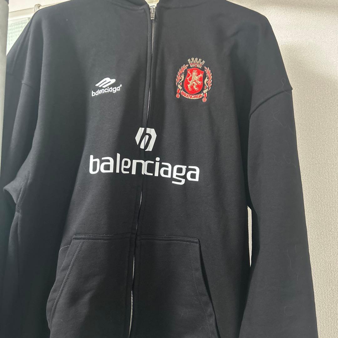 トップス BALENCIAGA 24SS Soccer Paris Zip-Hoodie