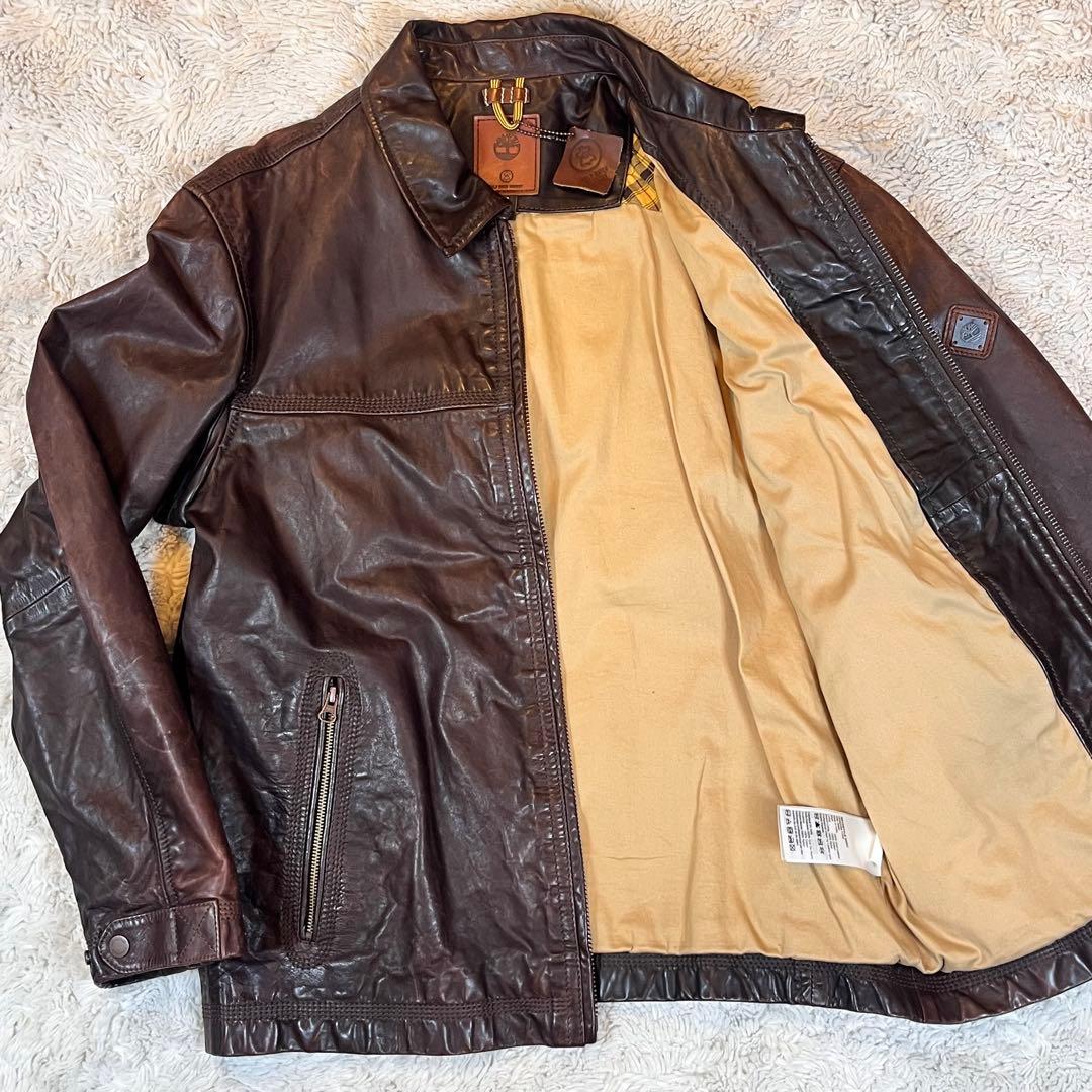 Timberland GOLDRATED TANNERY 牛革 レザージャケット