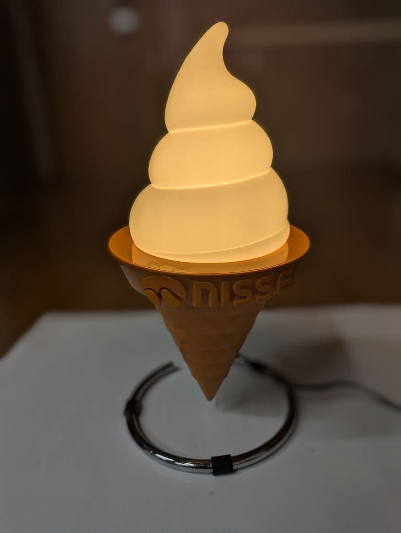 ニッセイ　NISSEI ソフトクリーム型ランプ（LED電球交換済み） 2026年最新】ニッセイ ソフトクリーム ランプの人気アイテム - メルカリ
