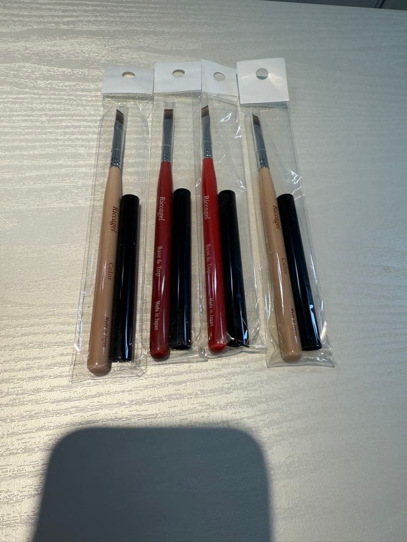 ネイルアート用ブラシ4本セット